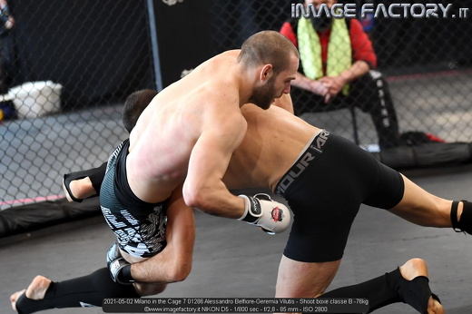 2021-05-02 Milano in the Cage 7 01286 Alessandro Belfiore-Geremia Vilutis - Shoot boxe classe B -76kg